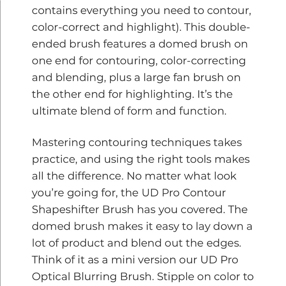 Urban Decay Pro Contour Shapeshifter Brush